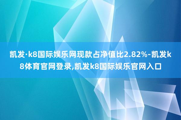 凯发·k8国际娱乐网现款占净值比2.82%-凯发k8体育官网登录,凯发k8国际娱乐官网入口