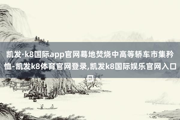 凯发·k8国际app官网蓦地焚烧中高等轿车市集矜恤-凯发k8体育官网登录,凯发k8国际娱乐官网入口